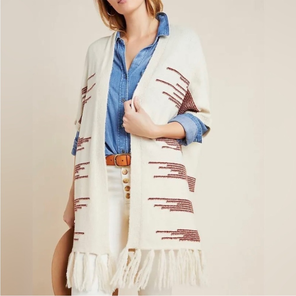 Anthropologie Akemi + Kin Canyon Fringed Cardigan O/S